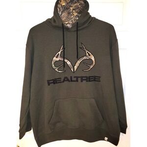 Realtree Camouflage Men's Logo Green Pullover Hoodie Sweater Size XXL Big&Tall